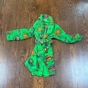 Nickelodeon ninja Turtles Green Kids Robe size Small